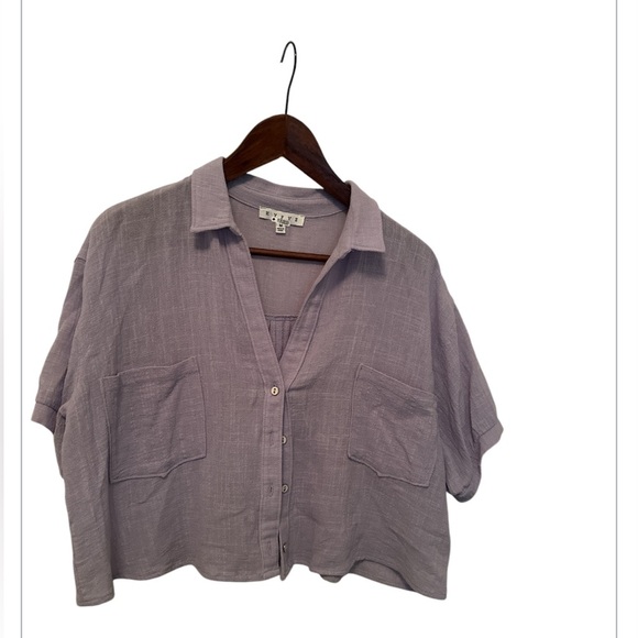 Women’s Hyfve Light Purple Button Down, size Medium - Picture 6 of 7